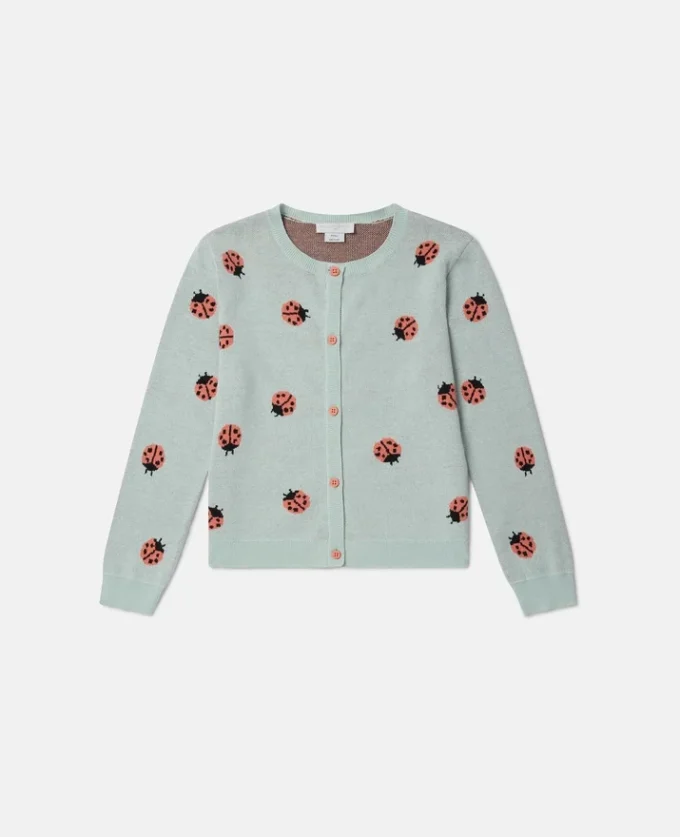 Cardigan à col rond en maille Ladybird Cardigan à col rond en maille Ladybird