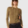 Cardigan à col rond en maille légère Cardigan à col rond en maille légère