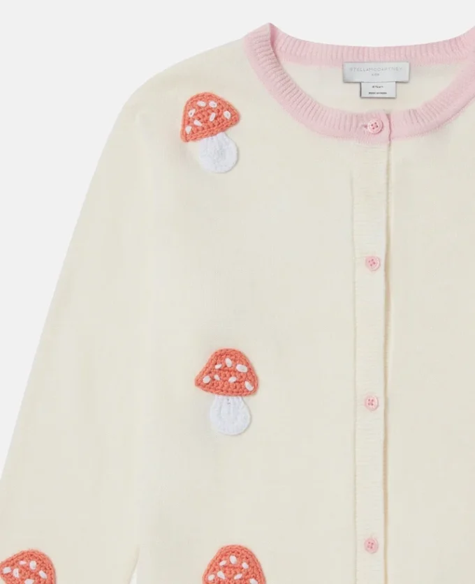 Cardigan à col rond en tricot Toadstool