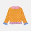 Cardigan en maille crochetée à motif floral