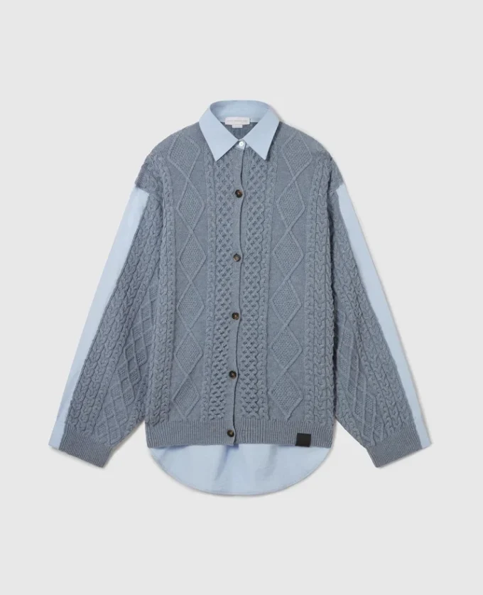 Cardigan hybride en maille Cardigan hybride en maille