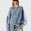 Cardigan hybride en maille Cardigan hybride en maille