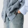 Cardigan hybride en maille Cardigan hybride en maille