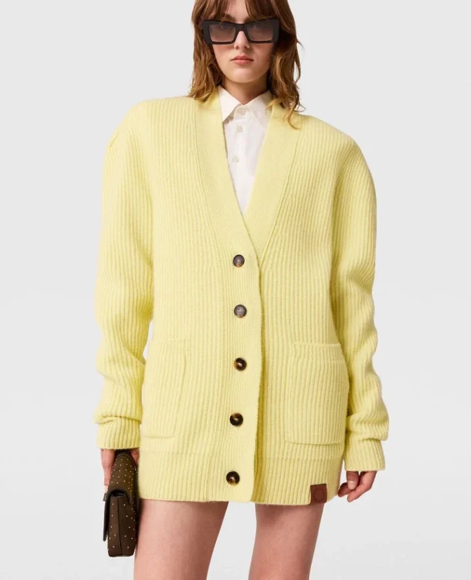 Cardigan épais à col en V Cardigan épais à col en V