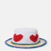 Chapeau bob en crochet avec cœur