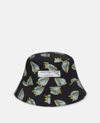 Chapeau bob en nylon régénéré imprimé fraise