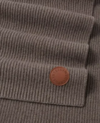 Écharpe côtelée à logo