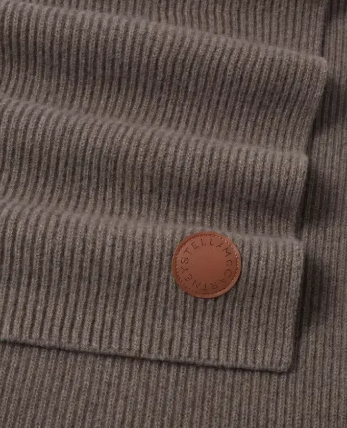 Écharpe côtelée à logo Écharpe côtelée à logo