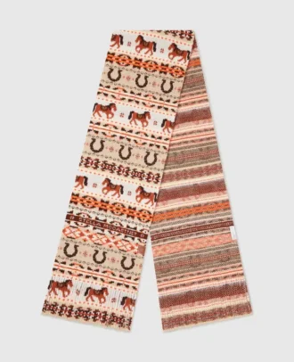 Écharpe en laine Fair Isle