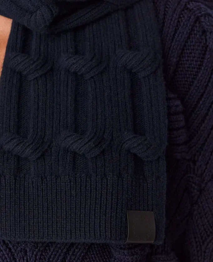 Écharpe Falabella en maille torsadée Écharpe Falabella en maille torsadée