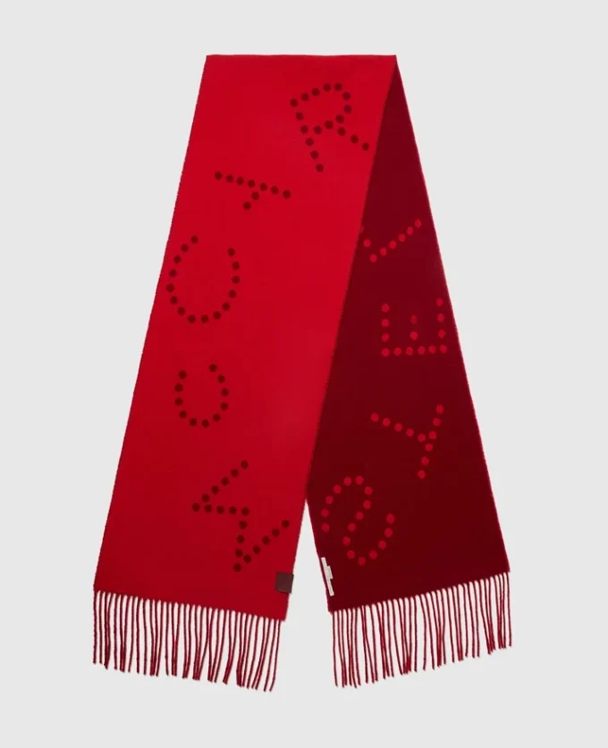 Écharpe à franges et logo Écharpe à franges et logo