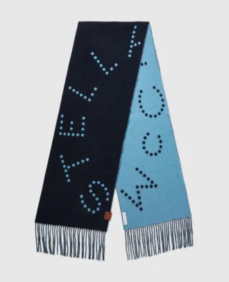 Écharpe à franges et logo