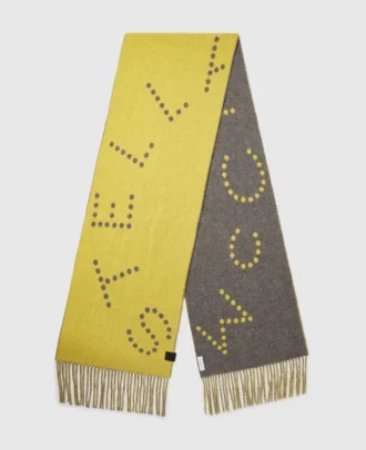 Écharpe à franges et logo