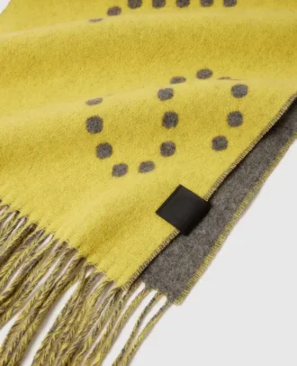 Écharpe à franges et logo
