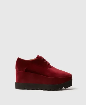 Chaussures à plateforme Elyse en velours