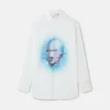 Chemise boyfriend en coton biologique imprimé Sexy Robot