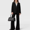 Pantalon ajusté en flanelle de laine Pantalon ajusté en flanelle de laine