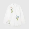 Chemise brodée à fleurs Chemise brodée à fleurs