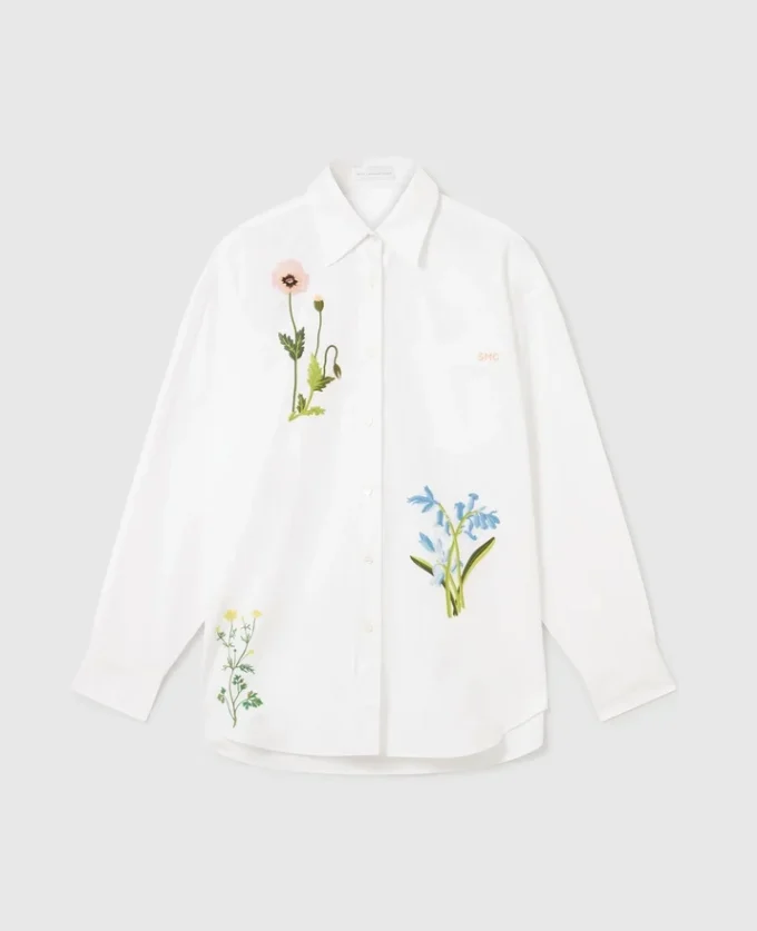 Chemise brodée à fleurs Chemise brodée à fleurs