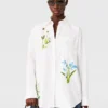 Chemise brodée à fleurs Chemise brodée à fleurs