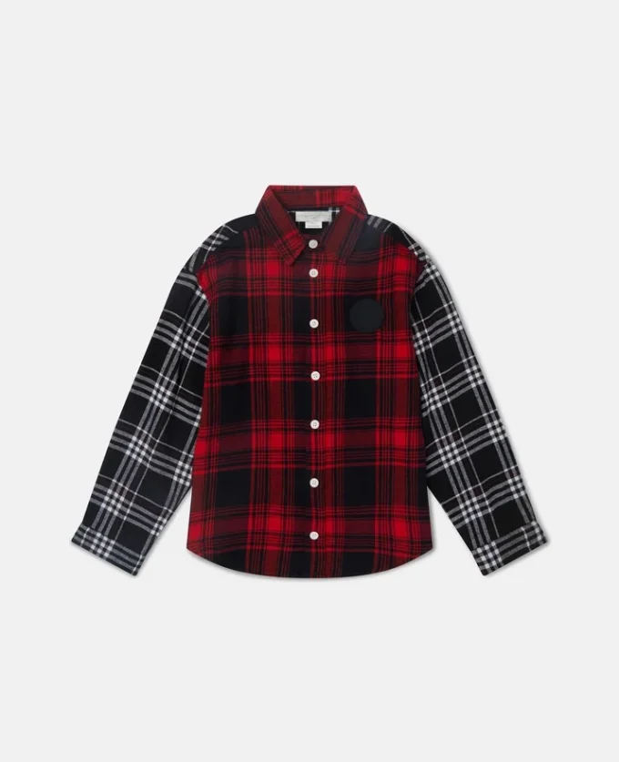 Chemise classique à empiècements à carreaux Chemise classique à empiècements à carreaux
