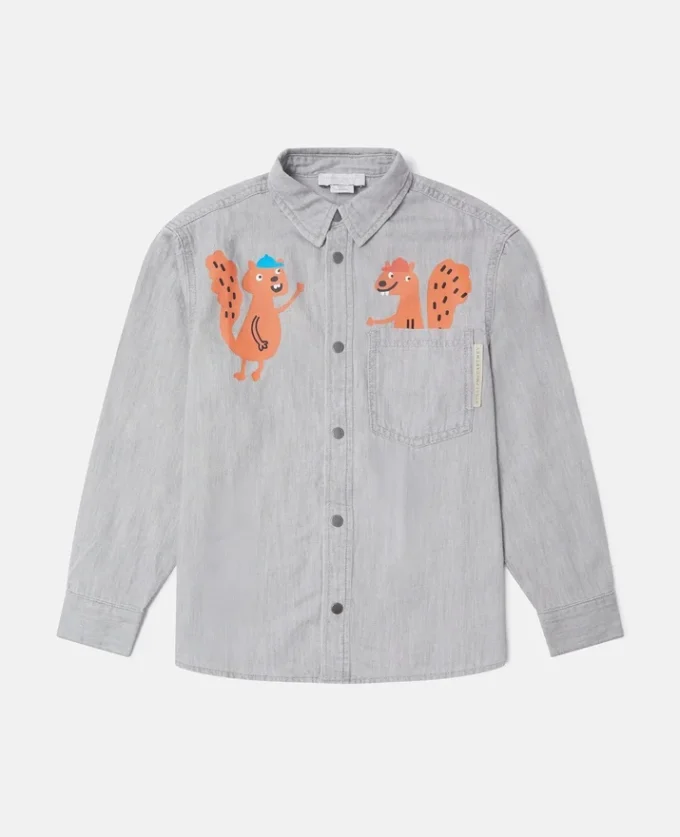 Chemise classique à motif écureuil Chemise classique à motif écureuil