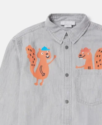 Chemise classique à motif écureuil