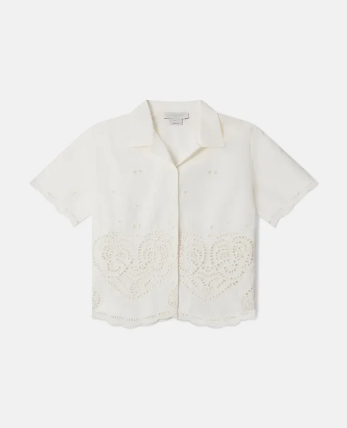 Chemise en coton brodée Anglaise Chemise en coton brodée Anglaise