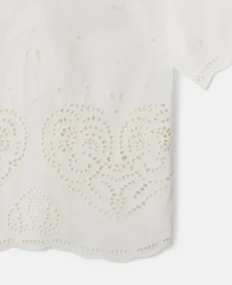 Chemise en coton brodée Anglaise