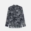 Chemise en soie imprimé forêt de champignons Chemise en soie imprimé forêt de champignons