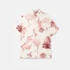 Chemise en soie imprimée Rewild Fauna