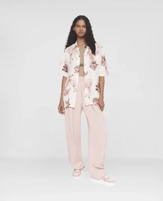 Chemise en soie imprimée Rewild Fauna