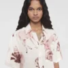 Chemise en soie imprimée Rewild Fauna