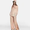 Chemise en twill de soie imprimée Twins I