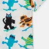 Chemise à manches courtes imprimée chats Chemise à manches courtes imprimée chats