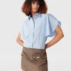 Chemise à manches courtes évasées Chemise à manches courtes évasées