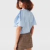Chemise à manches courtes évasées Chemise à manches courtes évasées