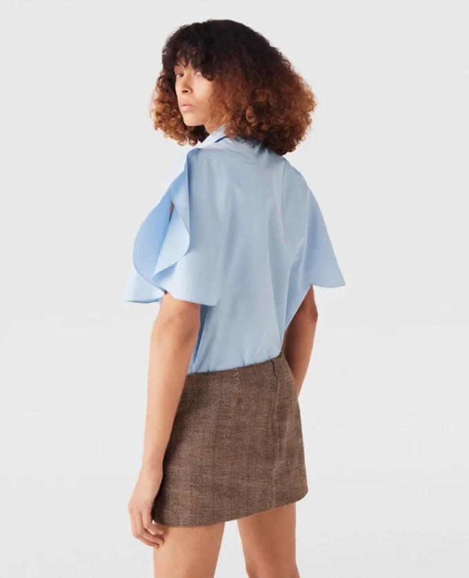 Chemise à manches courtes évasées Chemise à manches courtes évasées