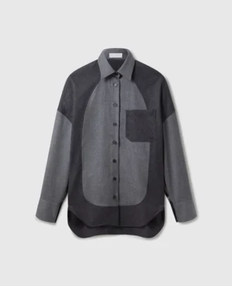 Chemise oversize à empiècements