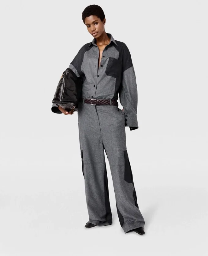 Chemise oversize à empiècements Chemise oversize à empiècements