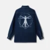 Chemise oversize en denim brodée Platinum Dream Chemise oversize en denim brodée Platinum Dream