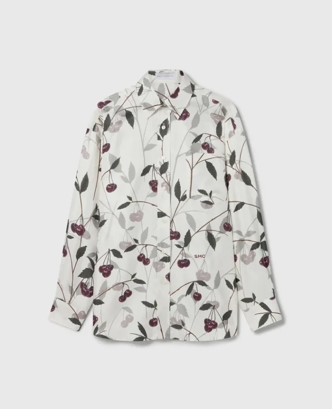 Chemise oversize à imprimé cerises Chemise oversize à imprimé cerises