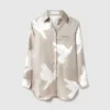 Chemise oversize à imprimé colombes