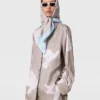 Chemise oversize à imprimé colombes