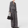 Chemise oversize à imprimé dentelle Chemise oversize à imprimé dentelle