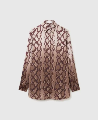 Chemise oversize imprimé serpent