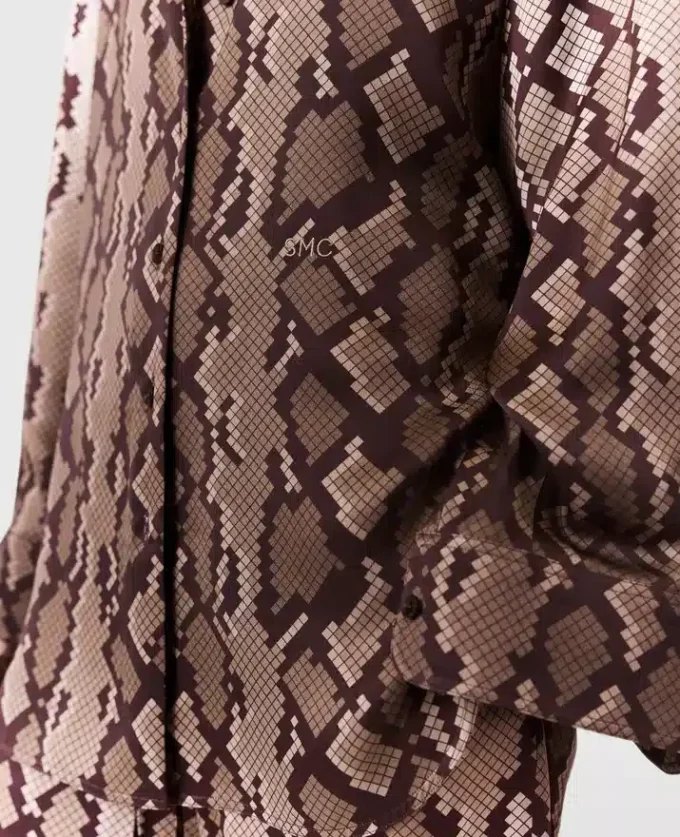 Chemise oversize imprimé serpent Chemise oversize imprimé serpent