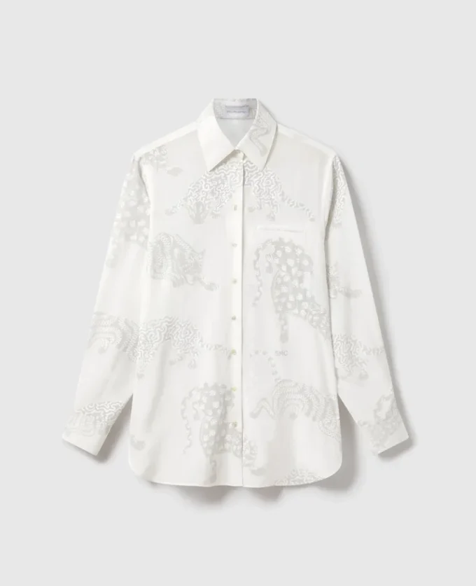Chemise oversize à motif léopard Chemise oversize à motif léopard