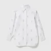 Chemise Oxford ornée de cristaux sans plomb Chemise Oxford ornée de cristaux sans plomb