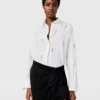 Chemise Oxford ornée de cristaux sans plomb Chemise Oxford ornée de cristaux sans plomb